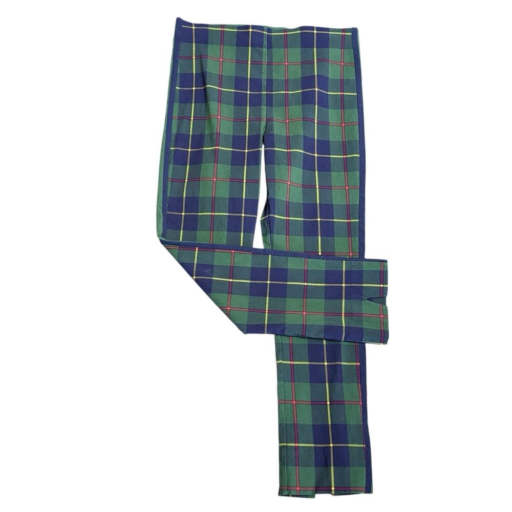 Gretchen Scott Gripeless Pull On Pant - Plaidly Cooper Green Multi Sz Large - Picture 7 of 12